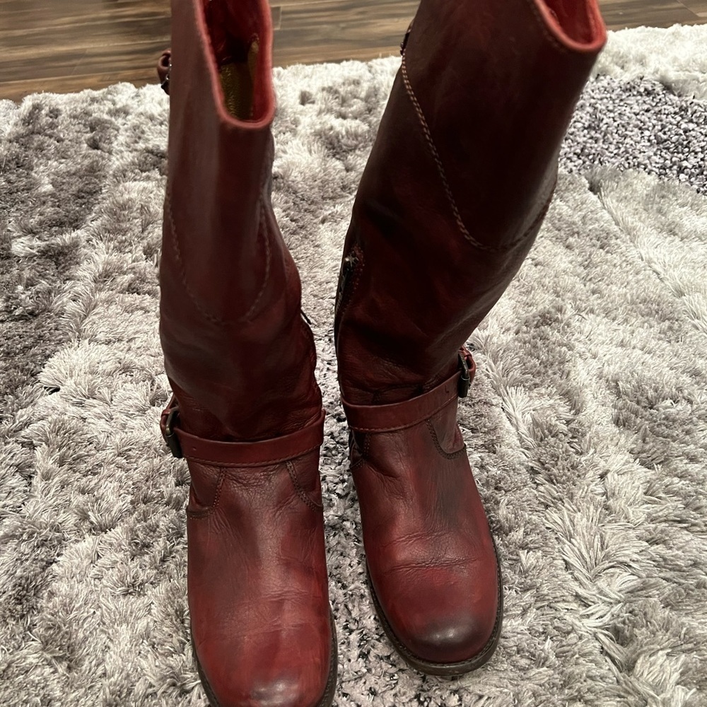 Frye Phillip Riding Equestrian Boots Sz 7.5 B Leather 3476847 Made in Mexico